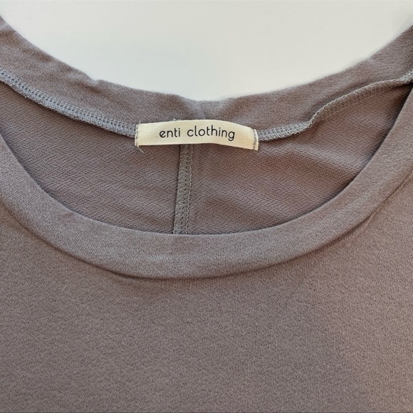 Enti Clothing Long Sleeve Raw Hem Tunic with Side Slits NWT Women’s Large - Picture 7 of 11